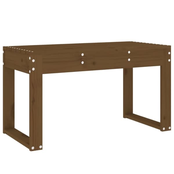 vidaXL havebænk 80x38x45 cm massivt fyrretræ gyldenbrun