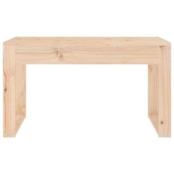 vidaXL Hagebenk 80x38x45 cm heltre furu