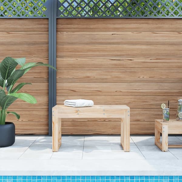 vidaXL Hagebenk 80x38x45 cm heltre furu
