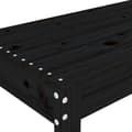 Miniatyrbillede 6 af 8: vidaXL havebænk 80x38x45 cm massivt fyrretræ sort
