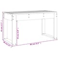 Miniatyrbillede 8 af 8: vidaXL havebænk 80x38x45 cm massivt douglasgran