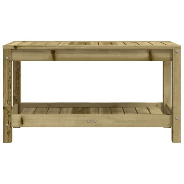 vidaXL Trädgårdsbänk 82,5x35x45 cm impregnerad furu