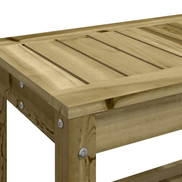 vidaXL Trädgårdsbänk 82,5x35x45 cm impregnerad furu