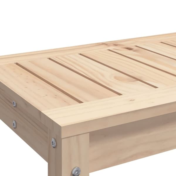vidaXL havebænk 82,5x35x45 cm massivt fyrretræ