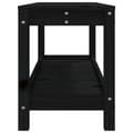 Miniatyrbillede 6 af 9: vidaXL havebænk 108x35x45 cm massivt fyrretræ sort