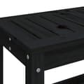 Miniatyrbillede 7 af 9: vidaXL havebænk 108x35x45 cm massivt fyrretræ sort
