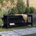 Miniatyrbillede 1 af 9: vidaXL havebænk 108x35x45 cm massivt fyrretræ sort