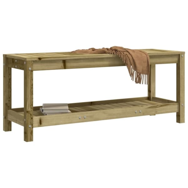 vidaXL havebænk 108x35x45 cm imprægneret fyrretræ