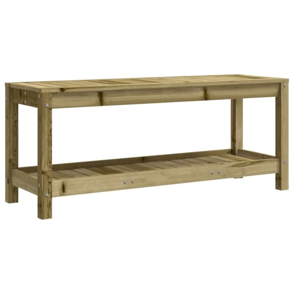 vidaXL havebænk 108x35x45 cm imprægneret fyrretræ