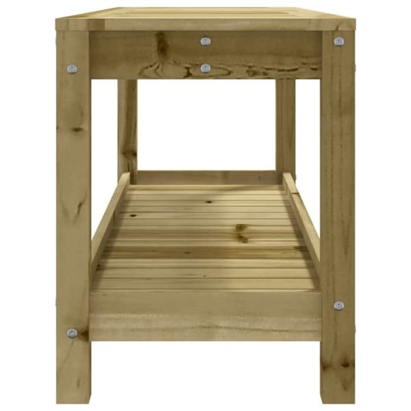 vidaXL havebænk 108x35x45 cm imprægneret fyrretræ