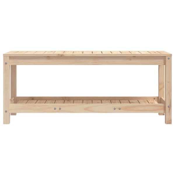 vidaXL havebænk 108x35x45 cm massivt fyrretræ