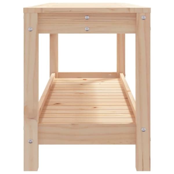 vidaXL havebænk 108x35x45 cm massivt fyrretræ