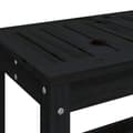 Pikkukuva 7 / 9: vidaXL Puutarhapenkki musta 82,5x35x45 cm täysi mänty
