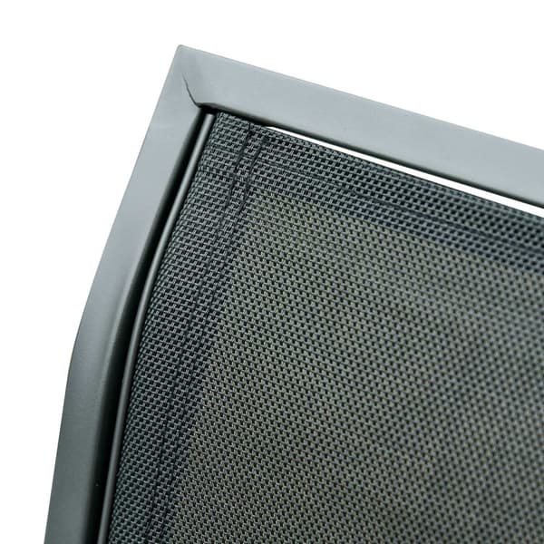 Nancy's Centerville Schommelbank - 3-Zits Tuinbank - Parkbank - Metaal - Svart - 151 x 75 x 85 cm