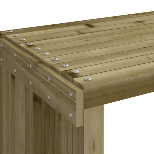 vidaXL havebænk 212,5x40,5x45 cm udvideligt design imprægneret fyr