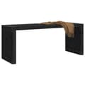 Miniatyrbillede 3 af 10: vidaXL havebænk 212,5x40,5x45 cm udvideligt design massivt fyr sort