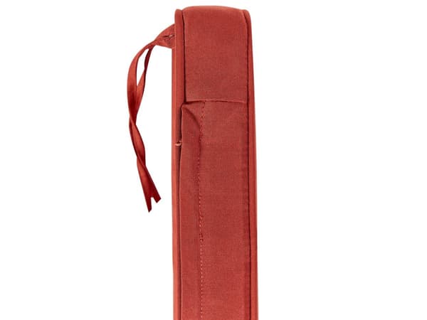 Trädgårdsbänk med förvaring Mahognybrun Massivt akaciaträ med Röd Kudde 120 x 60 cm 2-sits utomhus Patio Rustik traditionell stil
