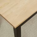 Miniatyrbillede 4 af 6: Rootz Modern bænk til 2 personer - Træbænk - Massivt træ - Lakeret - Stue - Entré - Spisestue - Fyrretræ - Naturlig + Sort - 102L x 36W x 45H cm