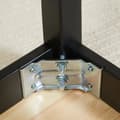Miniatyrbillede 5 af 6: Rootz Modern bænk til 2 personer - Træbænk - Massivt træ - Lakeret - Stue - Entré - Spisestue - Fyrretræ - Naturlig + Sort - 102L x 36W x 45H cm