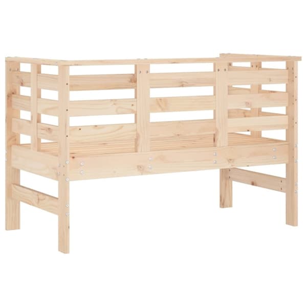 vidaXL Hagebenk 111,5x53x71 cm heltre furu