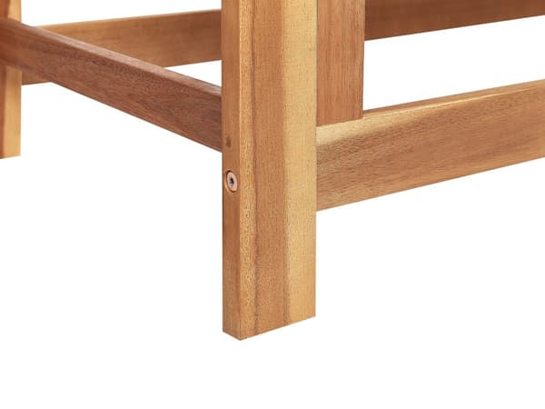Hagebenk i lys teak 196 cm Vannbestandig klassisk design med sitteplass til 3 personer utendørs