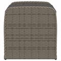 Miniatyrbillede 5 af 11: vidaXL opbevaringsbænk med hynde 80x51x52 cm polyrattan grå