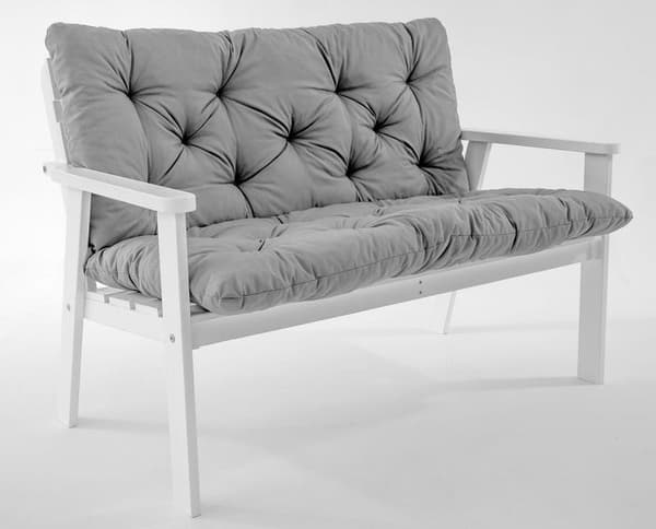 Ambientehome bänk - 91011 - Set med 2 bänkkuddar, 120 x 98 x 8 cm, grön/gul