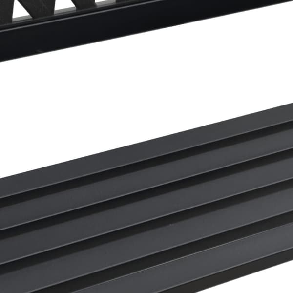 vidaXL Hagebenk svart 120 cm stål