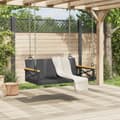 Miniatyrbillede 3 af 9: vidaXL gyngebænk 109x62x40 cm polyrattan sort