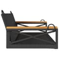 Miniatyrbillede 5 af 9: vidaXL gyngebænk 109x62x40 cm polyrattan sort