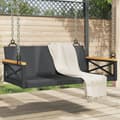 Miniatyrbillede 1 af 9: vidaXL gyngebænk 109x62x40 cm polyrattan sort