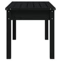 Miniatyrbillede 6 af 9: vidaXL havebænk 80x44x45 cm massivt fyrretræ sort -  Havebænke