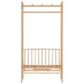 Miniatyrbild 4 av 7: vidaXL Trädgårdsbänk med pergola 116 cm bambu -  Trädgårdsbänkar