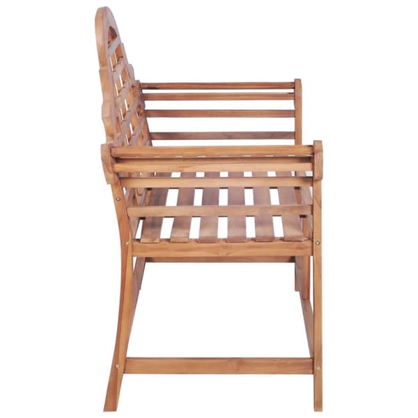 vidaXL Trädgårdsbänk 127x58,5x92,5 cm massiv teak -  Trädgårdsbänkar