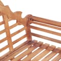 Miniatyrbild 6 av 9: vidaXL Trädgårdsbänk 127x58,5x92,5 cm massiv teak -  Trädgårdsbänkar