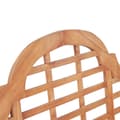 Miniatyrbild 7 av 9: vidaXL Trädgårdsbänk 127x58,5x92,5 cm massiv teak -  Trädgårdsbänkar