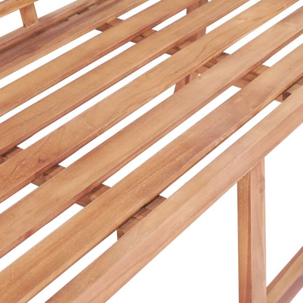 vidaXL Trädgårdsbänk 127x58,5x92,5 cm massiv teak -  Trädgårdsbänkar