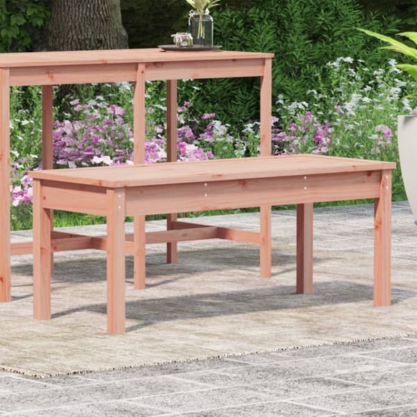 vidaXL Trädgårdsbänk 109x44x45 cm massivt douglasträ -  Trädgårdsbänkar