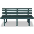 Miniatyrbillede 3 af 7: vidaXL havebænk 145,5 cm plastik grøn -  Havebænke