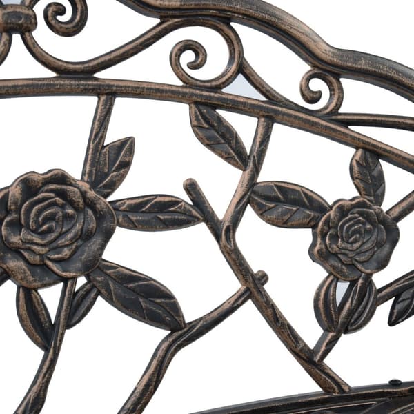 vidaXL bistrobænk 100 cm bronzestøbt aluminium - Havebænke