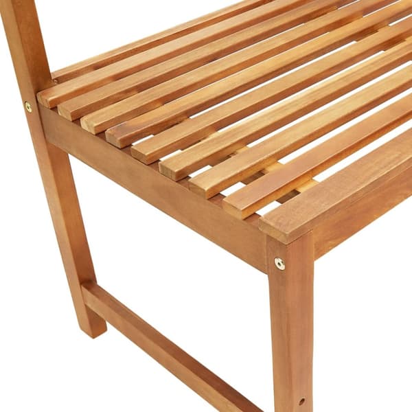 vidaXL Kulmapenkki 140 cm akaasiapuu -  Puutarhapenkit