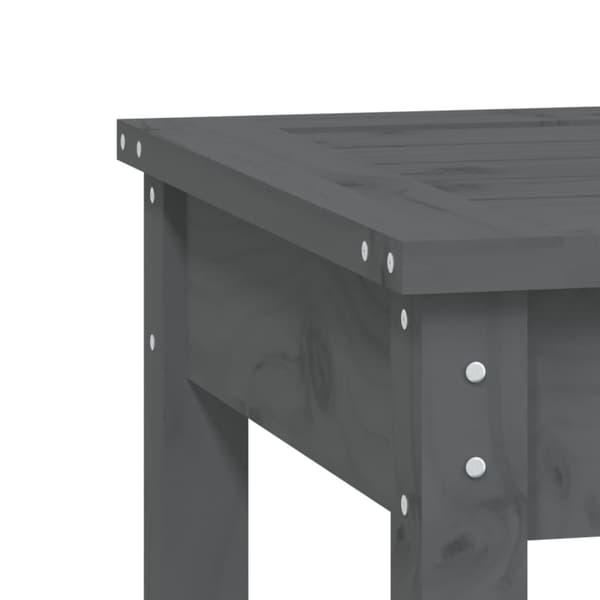 vidaXL 2-personers havebænk 159,5x44x45 cm massivt fyrretræ grå -  Havebænke