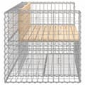 Miniatyrbild 5 av 9: vidaXL Trädgårdsbänk gabion-design 143x71x65,5 cm massiv furu -  Trädgårdsbänkar