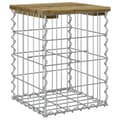 Miniatyrbillede 3 af 9: vidaXL havebænk med gabiondesign 33x31x42 cm imprægneret fyrretræ -  Havebænke