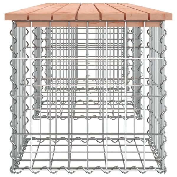 vidaXL havebænk med gabiondesign 203x44x42 cm massivt douglasgran -  Havebænke