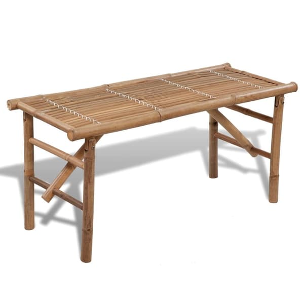 vidaXL foldbar havebænk 118 cm bambus -  Havebænke