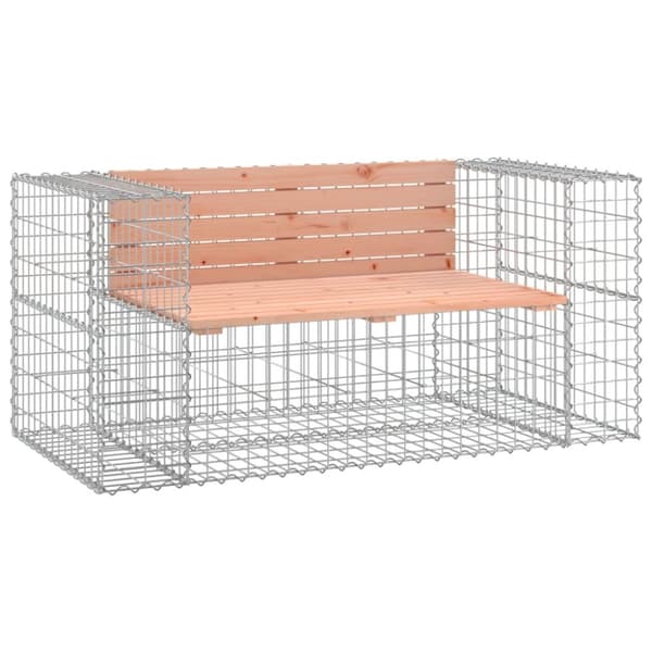 vidaXL havebænk med gabiondesign 143x71x65,5 cm massivt douglasgran -  Havebænke