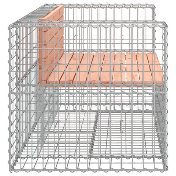vidaXL havebænk med gabiondesign 143x71x65,5 cm massivt douglasgran -  Havebænke
