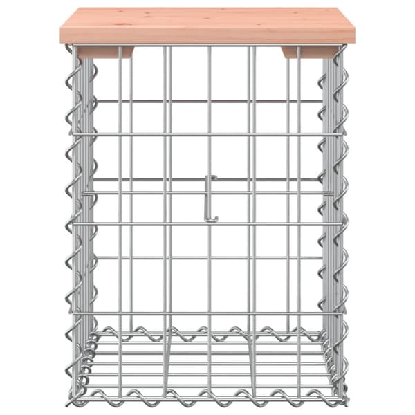 vidaXL havebænk med gabiondesign 33x31x42 cm massivt douglasgran -  Havebænke