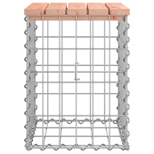 vidaXL havebænk med gabiondesign 33x31x42 cm massivt douglasgran -  Havebænke